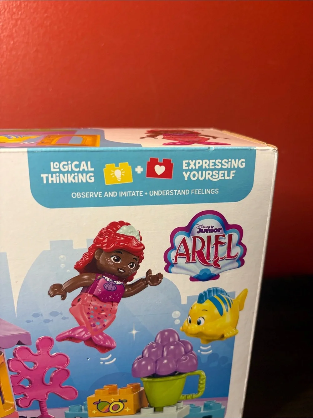 Lego Duplo Ariel Friends Playset with Pink Purple Green Yellow Blue Accents